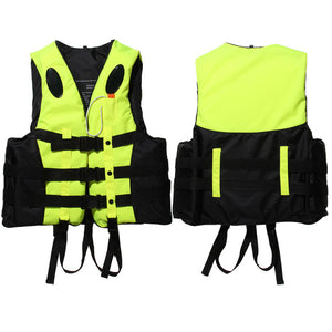 Polyester Adult Life Jacket Universal Swimming Boating Ski Drifting Vest With Whistle Prevention S-XXXL Sizes Swimming Jackets