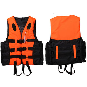 Polyester Adult Life Jacket Universal Swimming Boating Ski Drifting Vest With Whistle Prevention S-XXXL Sizes Swimming Jackets