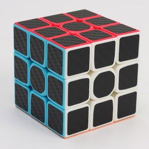 ZCUBE 3x3x3 Carbon Fiber Sticker Magic Cube Puzzle 3x3 Speed Cubo magico